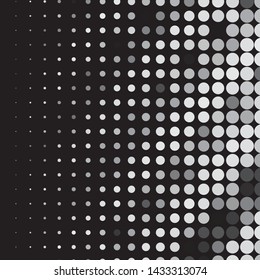 Vintage halftone monochrome geometric texture background. Vector Abstract Texture