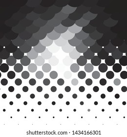 Vintage halftone monochrome geometric texture background. Vector Abstract Texture