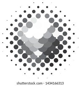 Vintage halftone monochrome geometric texture background. Vector Abstract Texture