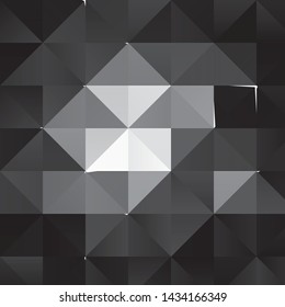Vintage halftone monochrome geometric texture background. Vector Abstract Texture