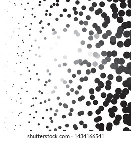 Vintage halftone monochrome geometric texture background. Vector Abstract Texture