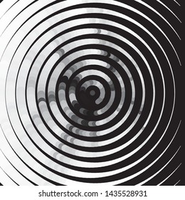 Vintage halftone monochrome geometric texture background. Vector Abstract Texture