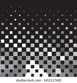 Vintage halftone monochrome geometric texture background. Vector Abstract Texture