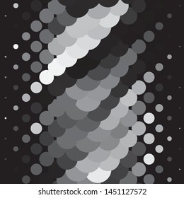 Vintage halftone monochrome geometric texture background. Vector Abstract Texture