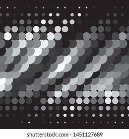 Vintage halftone monochrome geometric texture background. Vector Abstract Texture