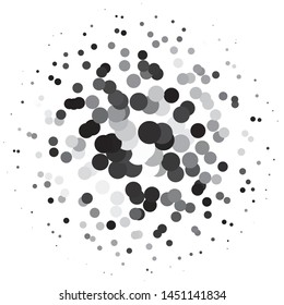 Vintage halftone monochrome geometric texture background. Vector Abstract Texture