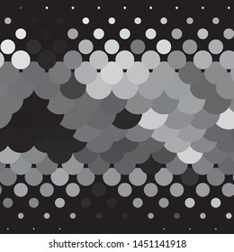 Vintage halftone monochrome geometric texture background. Vector Abstract Texture