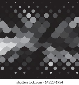 Vintage halftone monochrome geometric texture background. Vector Abstract Texture