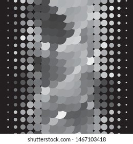 Vintage halftone monochrome geometric texture background. Vector Abstract Texture