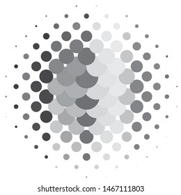 Vintage halftone monochrome geometric texture background. Vector Abstract Texture