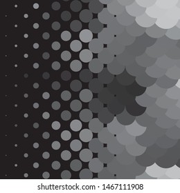 Vintage halftone monochrome geometric texture background. Vector Abstract Texture