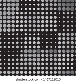 Vintage halftone monochrome geometric texture background. Vector Abstract Texture