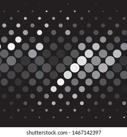 Vintage halftone monochrome geometric texture background. Vector Abstract Texture