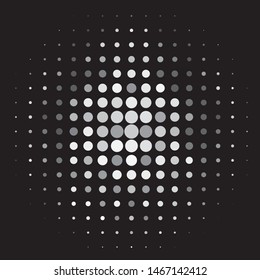 Vintage halftone monochrome geometric texture background. Vector Abstract Texture