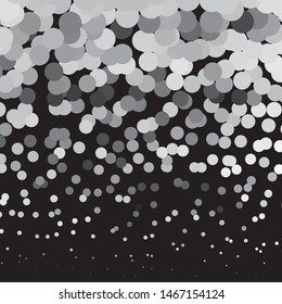 Vintage halftone monochrome geometric texture background. Vector Abstract Texture