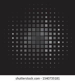 Vintage halftone monochrome geometric texture background. Vector Abstract Texture