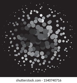 Vintage halftone monochrome geometric texture background. Vector Abstract Texture