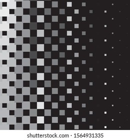 Vintage halftone monochrome geometric texture background. Vector Abstract Texture