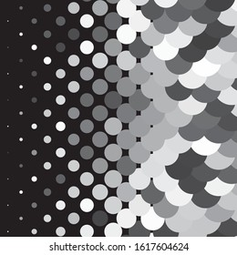 Vintage halftone monochrome geometric texture background. Vector Abstract Texture