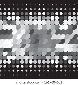 Vintage halftone monochrome geometric texture background. Vector Abstract Texture