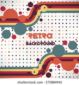 vintage halftone style background Design Template Vector Illustration