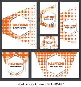 vintage halftone style background Design Template,Vector Illustration