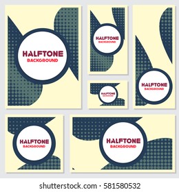 vintage halftone style background Design Template,Vector Illustration