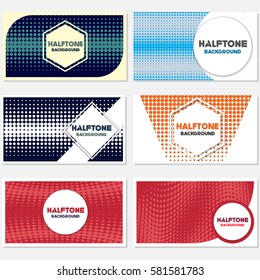 vintage halftone style background Design Template Vector Illustration