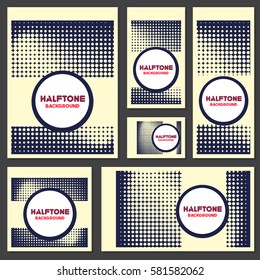 vintage halftone style background Design Template,Vector Illustration