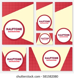 vintage halftone style background Design Template,Vector Illustration
