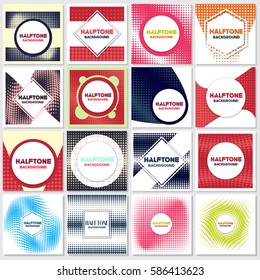 vintage halftone style background Design Template,Vector Illustration