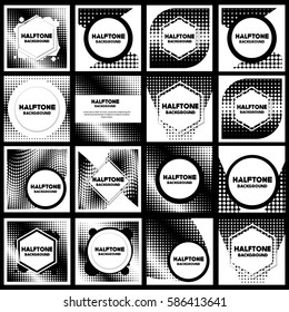 vintage halftone style background Design Template,Vector Illustration