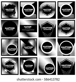 vintage halftone style background Design Template,Vector Illustration