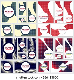 vintage halftone style background Design Template,Vector Illustration