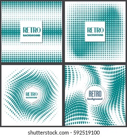 vintage halftone style background Design Template,Vector Illustration