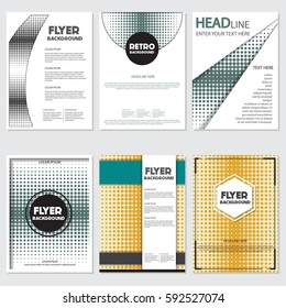 vintage halftone style background Design Template,Vector Illustration