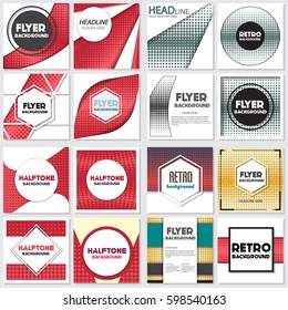 vintage halftone style background Design Template,Vector Illustration