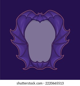 vintage halloween border vector illustration