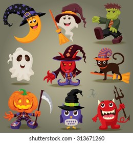 Vintage Halloween character design