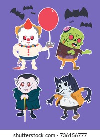 Vintage Halloween character design