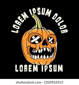 vintage Halloween character vector illustration