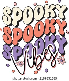 Vintage Halloween T-shirt design, groovy t-shirt design, retro groovy t-shirt design