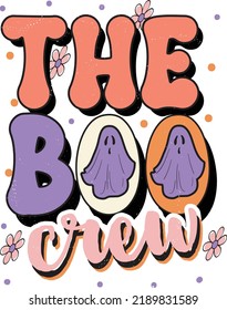 Vintage Halloween T-shirt design, groovy t-shirt design, retro groovy t-shirt design