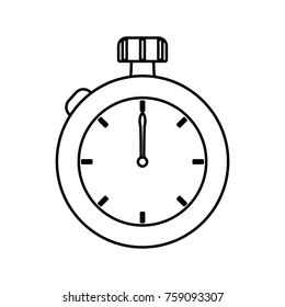 Vintage hand clock icon vector illustration graphic design