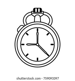 Vintage hand clock icon vector illustration graphic design