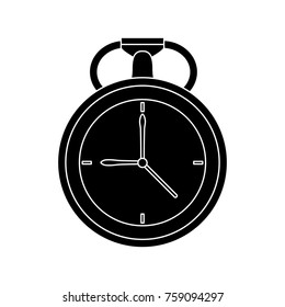 Vintage hand clock icon vector illustration graphic design