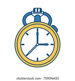 Vintage hand clock icon vector illustration graphic design