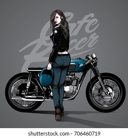 hot motorbike girl