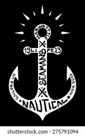 Vintage Hand Drawn Anchor Illustration