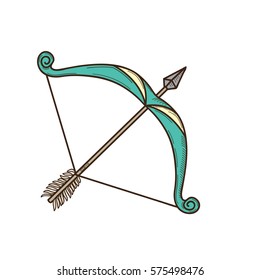 Vintage hand drawn arrow vector illustration